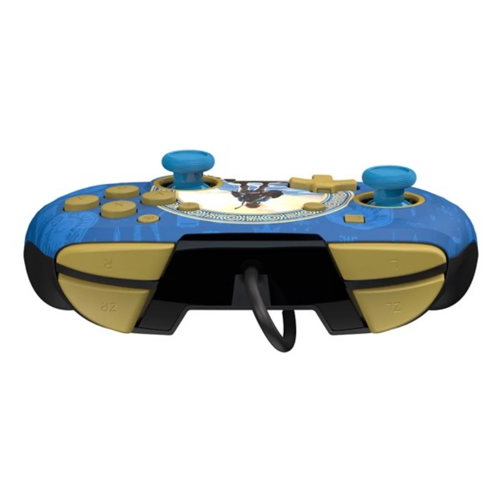 The Legend of Zelda Nintendo Switch PDP Hyrule Blue Rematch Wired Controller